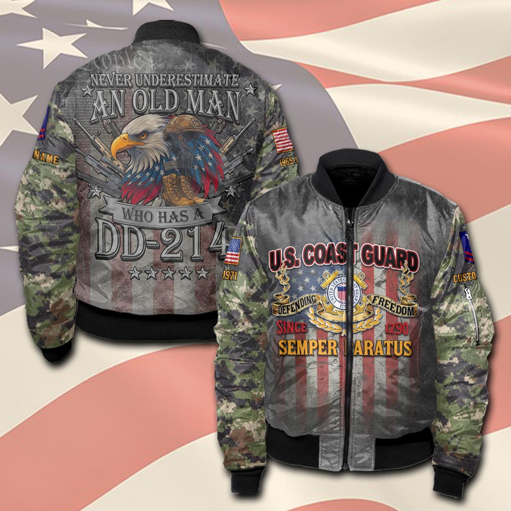 US Coast Guard, E 3 Blue - Bomber Jacket