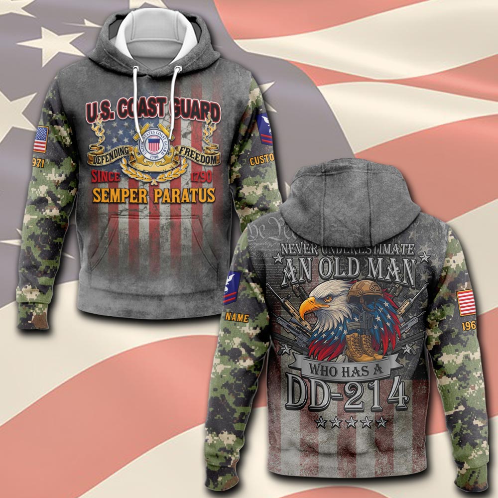 US Coast Guard, E 6 Gold - Hoodie