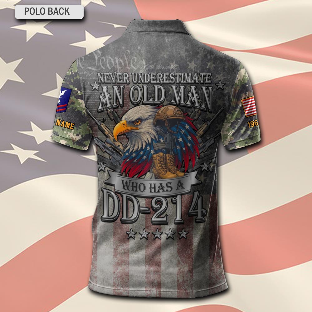 US Coast Guard, E 6 Red - Polo Shirt - Image 3