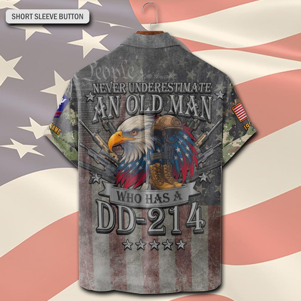 US Coast Guard, E 4 Gold - Short Sleeve Button Shirt - Image 3