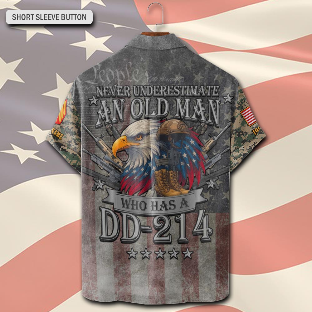 US Marine Corps, The Devil Dogs - Short Sleeve Button Shirt - Image 3