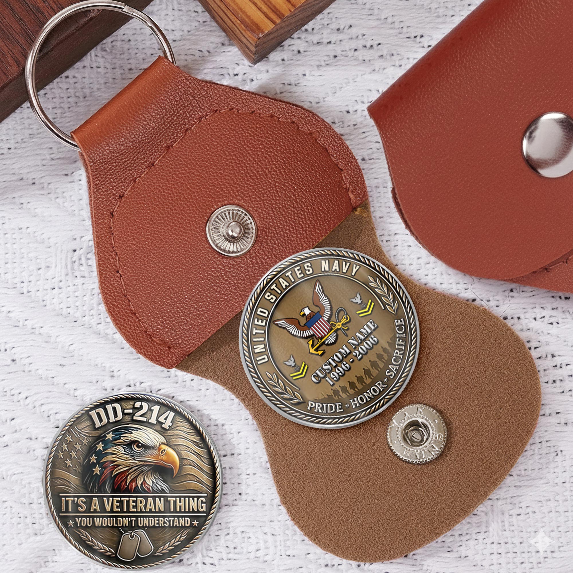 US Navy, Life And Pride - Military Printed Challenge Coin - Image 5