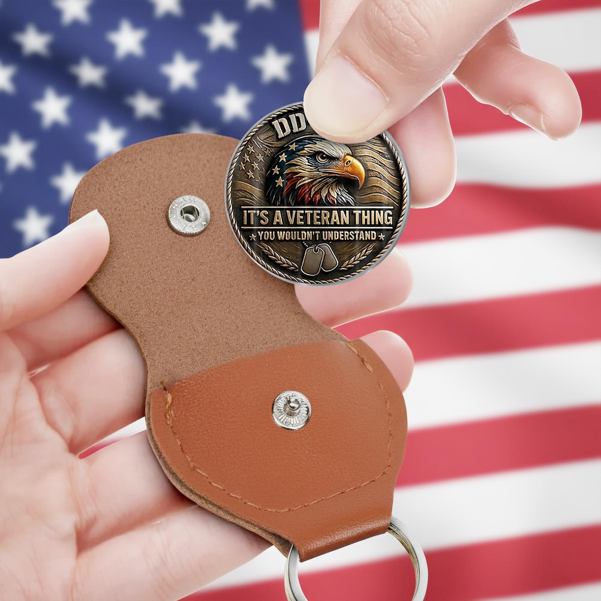 US Coast Guard, Once A Coastie, Always A Coastie - Military Printed Challenge Coin - Image 3