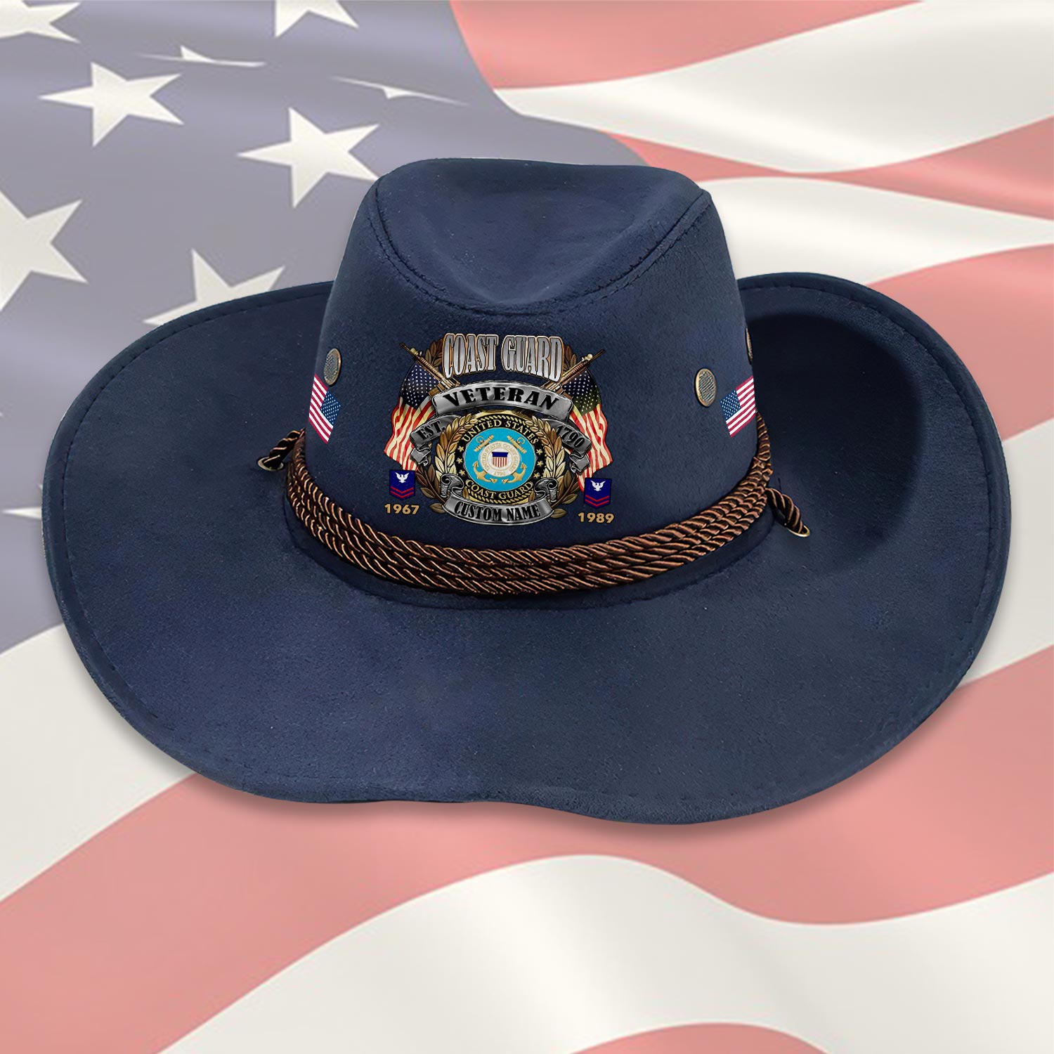 US Coast Guard, Proud To Have Served - Cowboy Hat