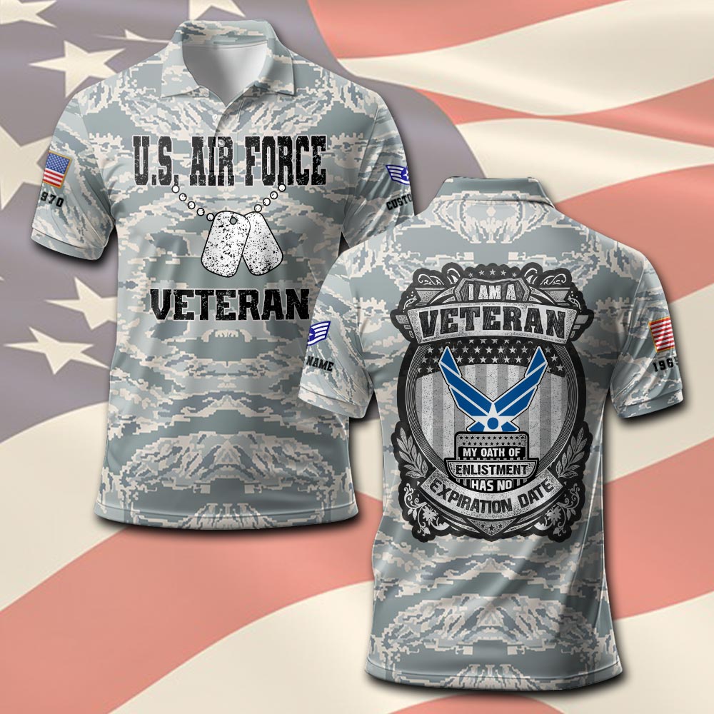 US Air Force , No One Gets Left Behind - Polo Shirt