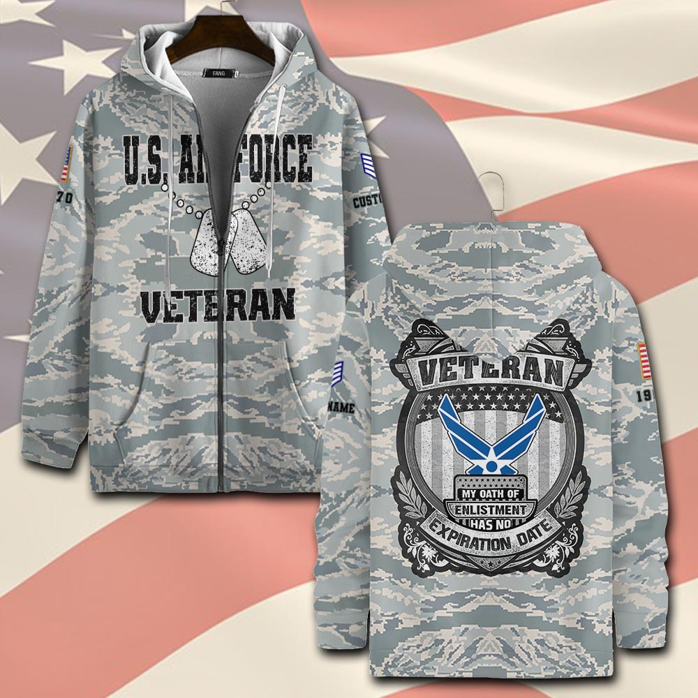 US Air Force , Served With Pride - Zip Hoodie