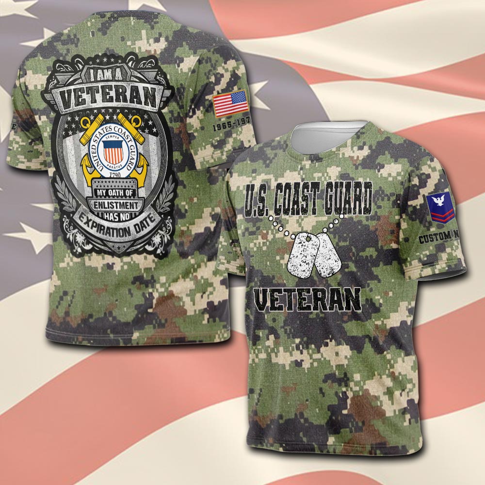 US Coast Guard, E 4 Red - T-Shirt