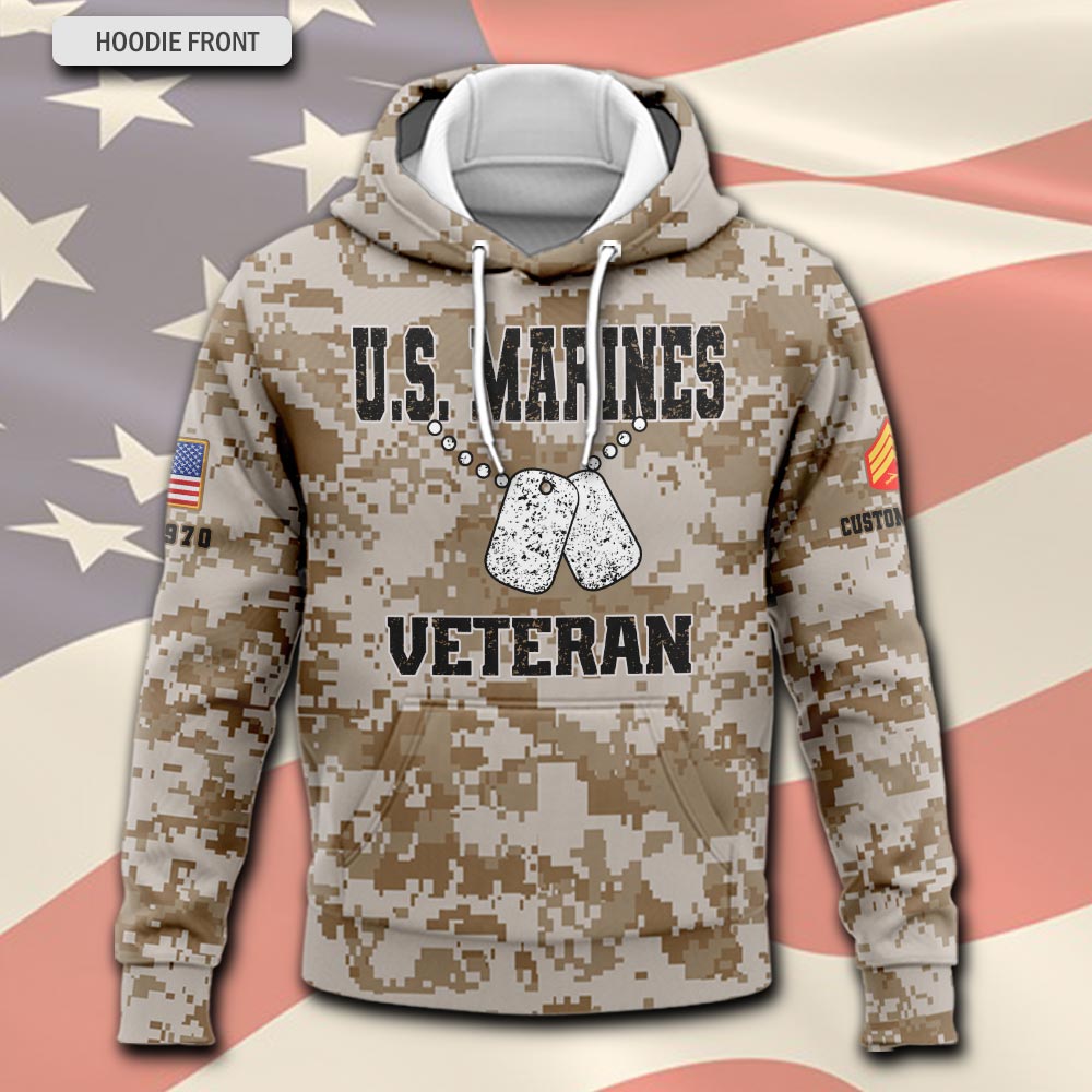 US Marine Corps, The Devil Dogs - Hoodie - Image 2