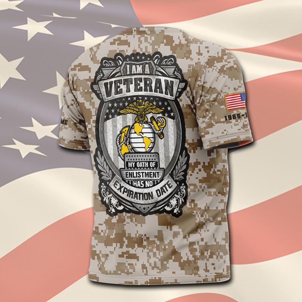 US Marine Corps, E 9 Marines Master Gunnery Sergeant - T-Shirt - Image 3