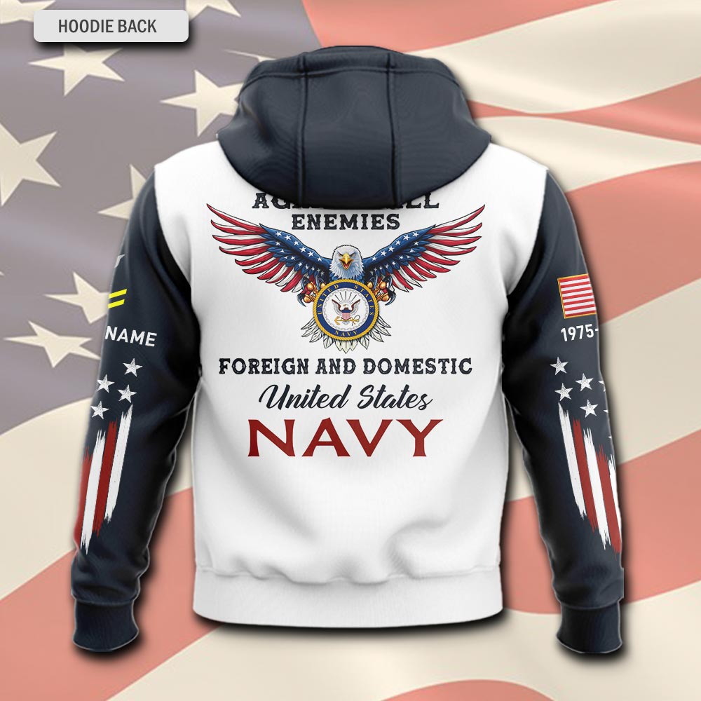 US Navy, E 9 Gold - Hoodie - Image 3
