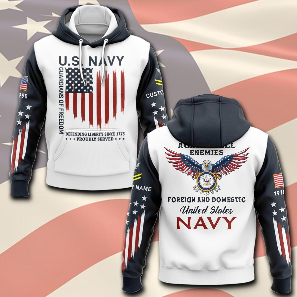 US Navy, E 9 Gold - Hoodie