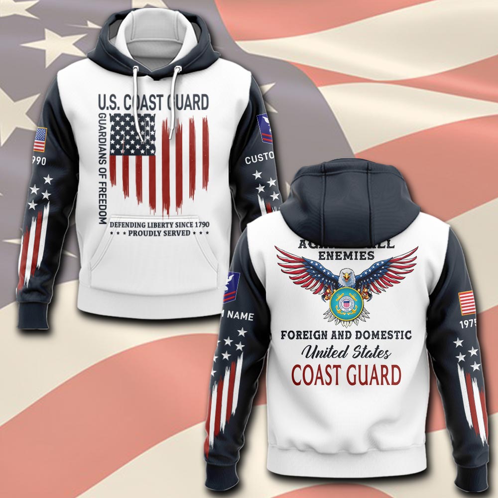 US Coast Guard, E 6 Gold - Hoodie