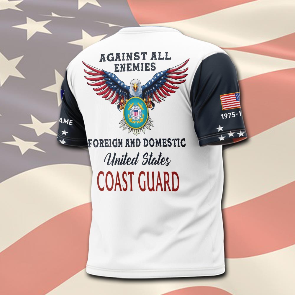 US Coast Guard, E 4 Gold - T-Shirt - Image 3