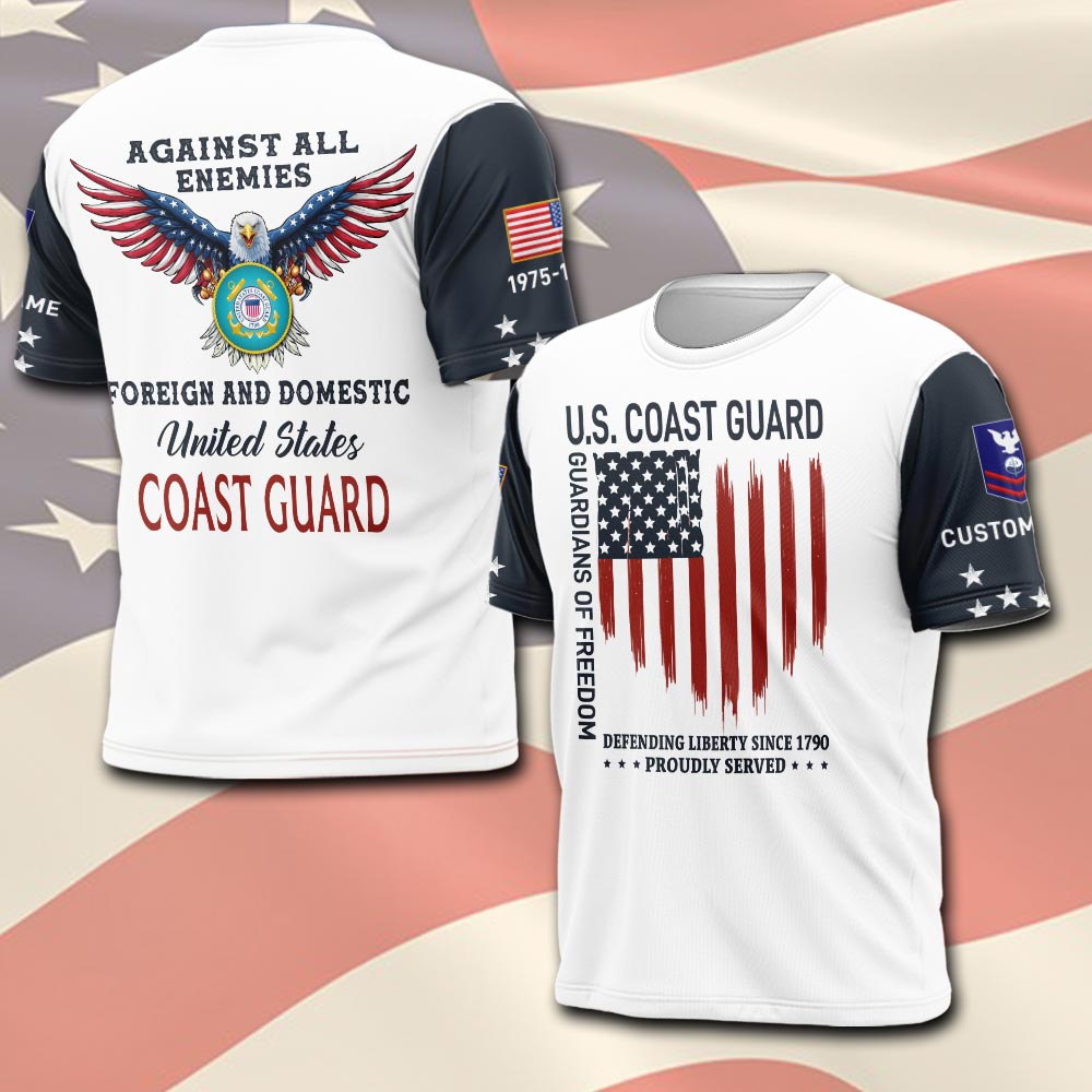 US Coast Guard, E 4 Gold - T-Shirt