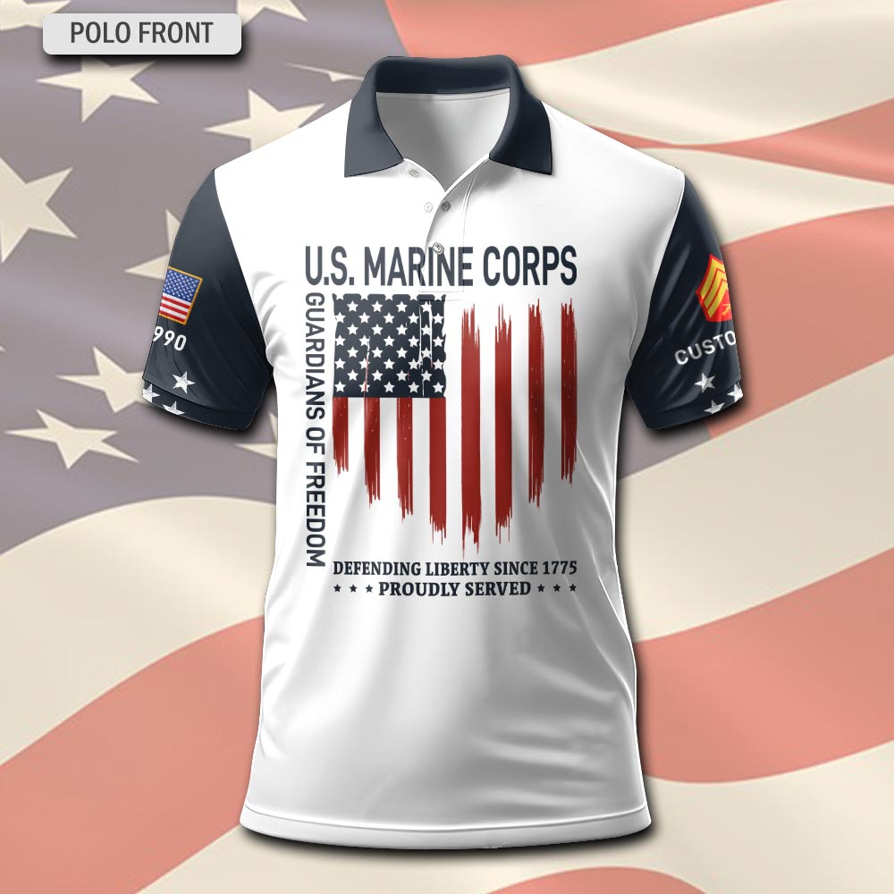US Marine Corps, Served With Pride - Polo Shirt - Image 2