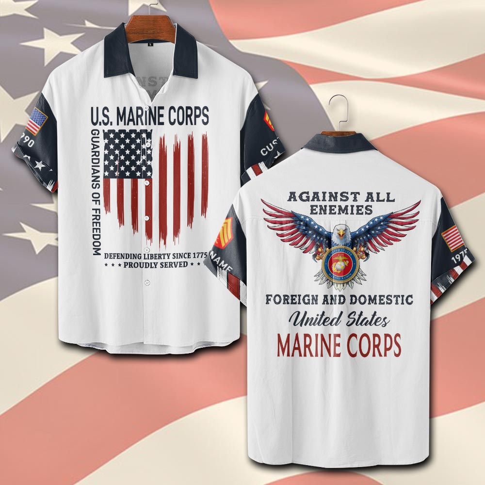 US Marine Corps, E 8 Marines First Sergeant - Short Sleeve Button Shirt
