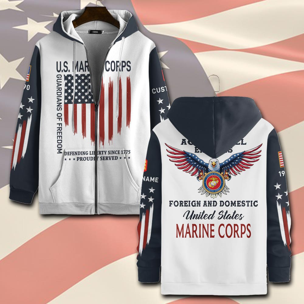 US Marine Corps, E 3 Marines Lance Corporal - Zip Hoodie