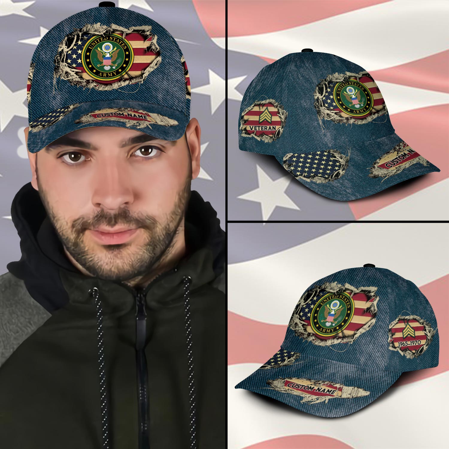 US Army, Freedom Over Fear - Classic Cap - Image 3